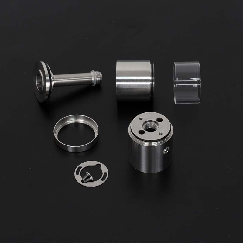 YFTK All in One Tank Cap 7ml 316 Stainless Steel for Flash e-Vapor V4.5S+ V4.5 Style RTA – Silver