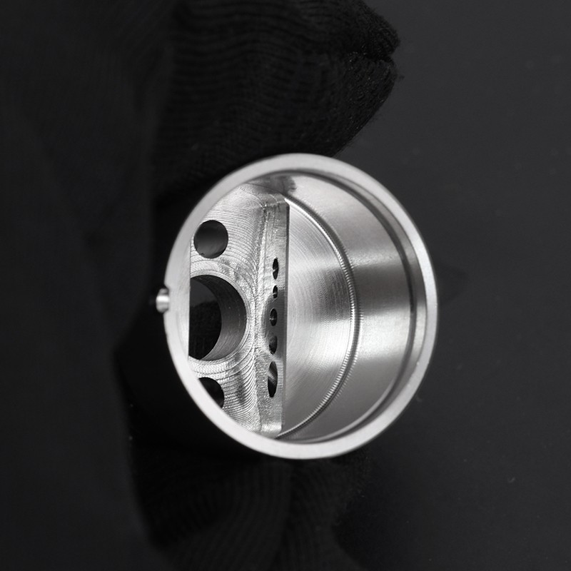 YFTK AFC Kit V2 for Flash e-Vapor V4.5 / V4.5S+ Style RTA – Silver Airflow Control Set (DL & MTL Rings + Intake Cover)