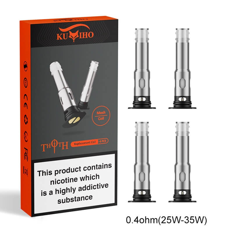 Аутентичные заменные катушки Kumiho Thoth Tpd для Thoth T / G / C / S POD - 4 ПК 