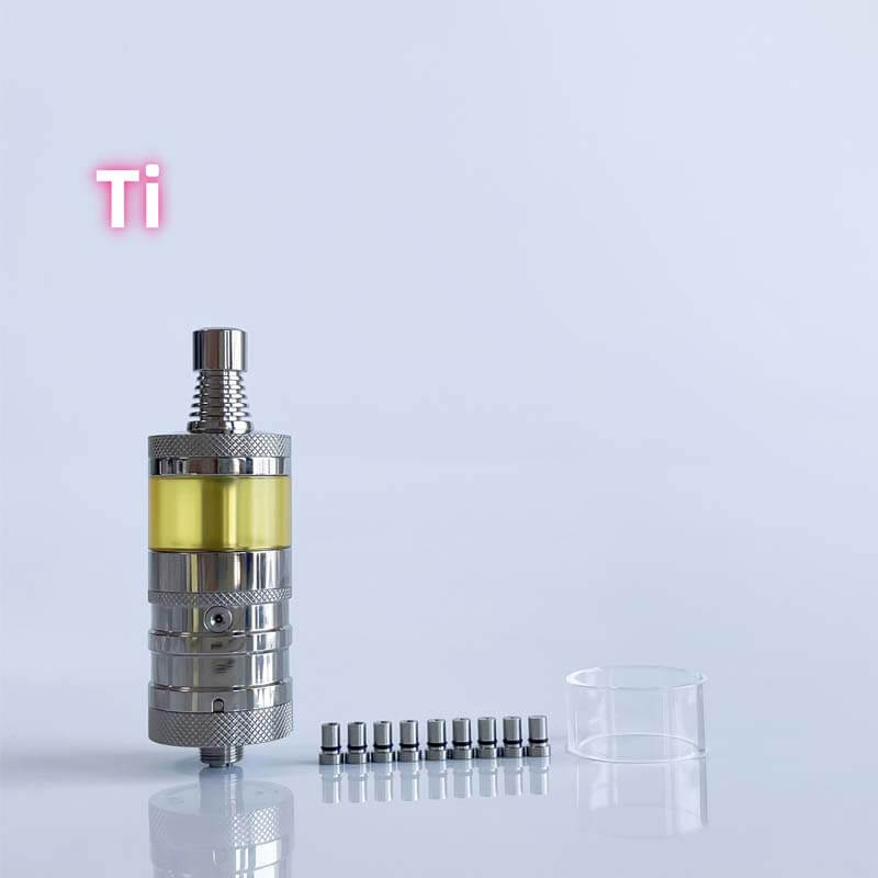 Rekavape Flash e-Vapor V4.5S+ Style RTA – 3.5ml, 22mm Top-Fill Rebuildable Tank Atomizer (Titanium / 316SS)