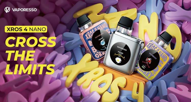Authentic Vaporesso XROS 4 Nano Pod Kit – 1350mAh Battery, 3ml Pod, Regular Edition