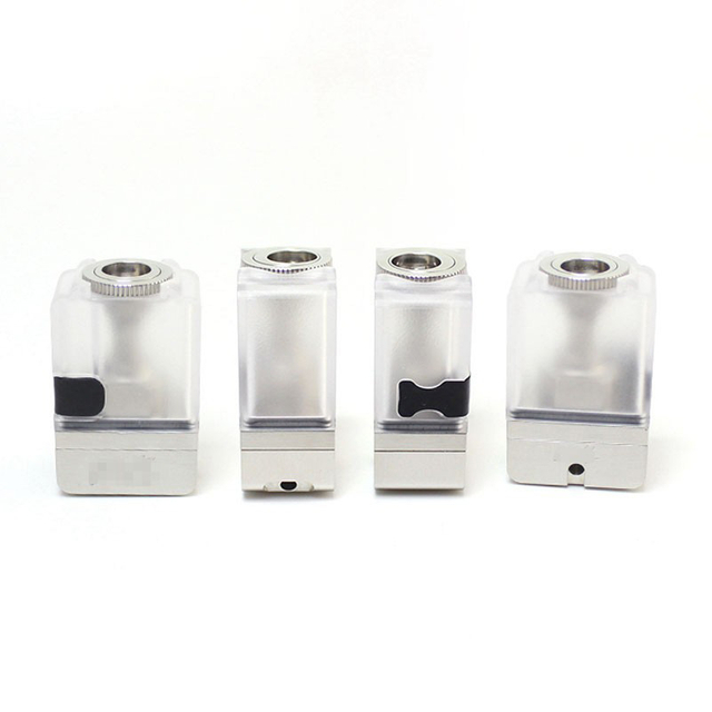 SXK Alien EVL Style RAB Bridge Tank for SXK BB / Billet Box - Silver, 316SS + PC, 4.0ml, 1.0 / 1.5 / 2.0 / 2.5 / 3.0mm