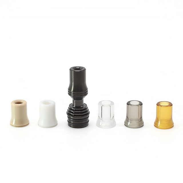 SXK Four One Five 415 Tombo Giri Baby 510 Drip Tip Kit 1x 510 Base + 6 x Mouthpiece SS + Peek + PET + Ultem + PC