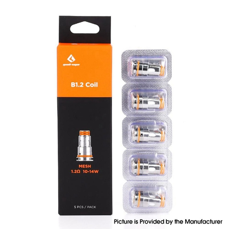 Authentic GeekVape B Series Coil for Aegis Boost, Aegis Boost Plus Z50 kit, B100 Kit, Obelisk 65 / 65 FC Kit - 0.3ohm/1.2ohm (5 PCS)