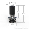 Authentic Auguse Era S V3 510 Drip Tip Stainless Steel + POM