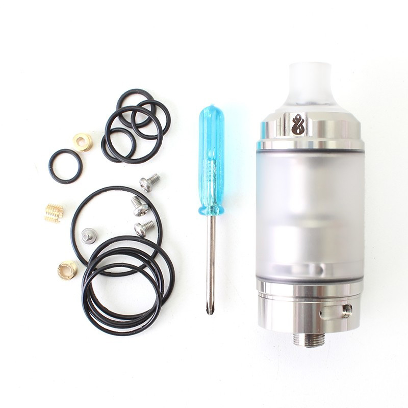 SXK Hussar RTA 2.0 Avant Atomizer RTA REBUILDABLE - Silver, 316SS, 4 ml, 22 mm di diametro