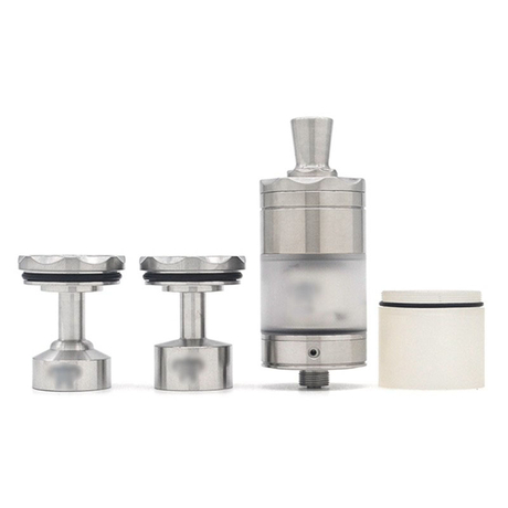 Ulton Diplomat RTA Rebuildable Tank Vape Atomizer - Silver, 4.5ml / 5.1ml, MTL Vaping, 23mm