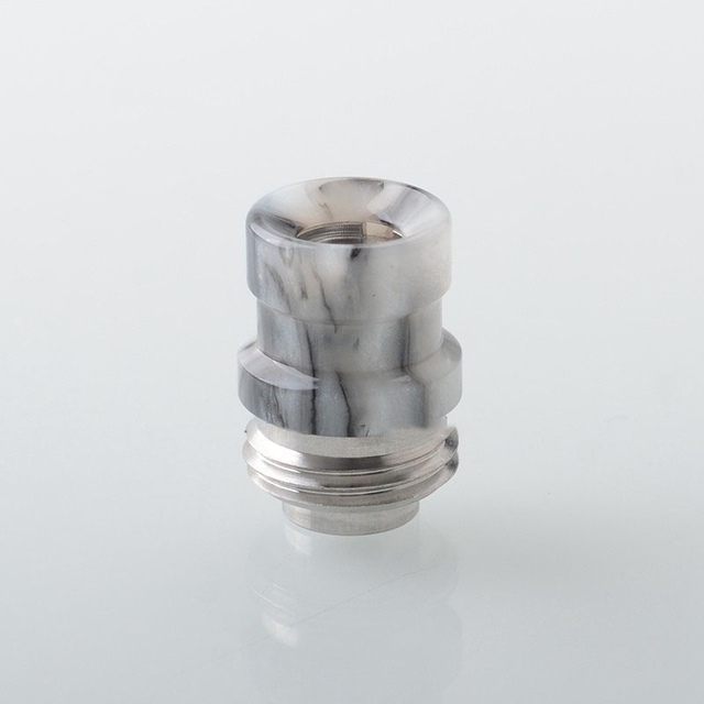 Mission Never Normal Drip Tip for BB / Billet / Boro AIO Box Mod - SS + Resin, Air Insert 1.5mm / 2mm / 3.5mm