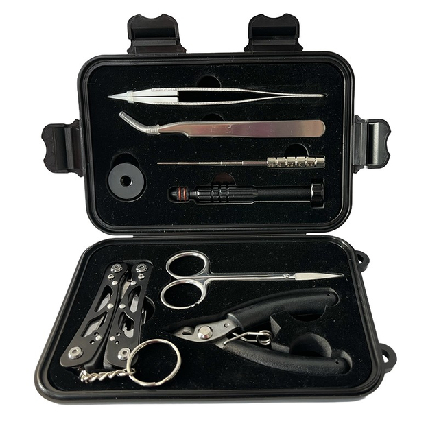 Authentic Thunder Cloud MV Pro Vape Tool Kit - Includes Coil Jig, Tweezers, Scissors, Pliers, Cutters & Stand for RDA/RTA Building
