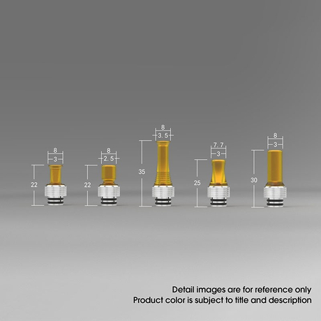 Auguse CG V2 510 Drip Tip for RBA / RTA / RDA Vape Atomizer, POM + SS, 35mm