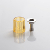 YFTK 다이아몬드 아크릴 탱크 튜브 + DVARW MTL FL FACELIFT 22MM RTA VAPE ATOMIZER 용 스테인레스 스틸 굴뚝, 4.0ml
