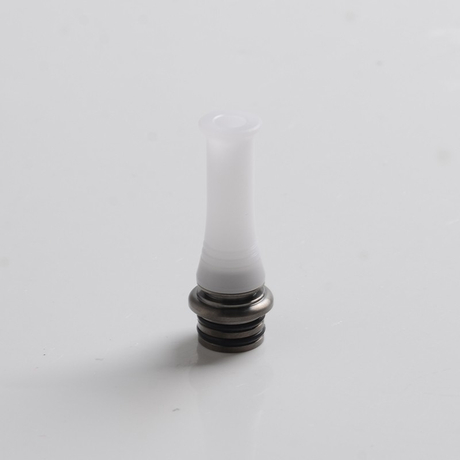 Auguse CG108P CG Pro 510 Drip Tip w/ 5 x Plugs for RTA / RDA / RDTA Vape Atomizer, SS + POM, 30.5mm 