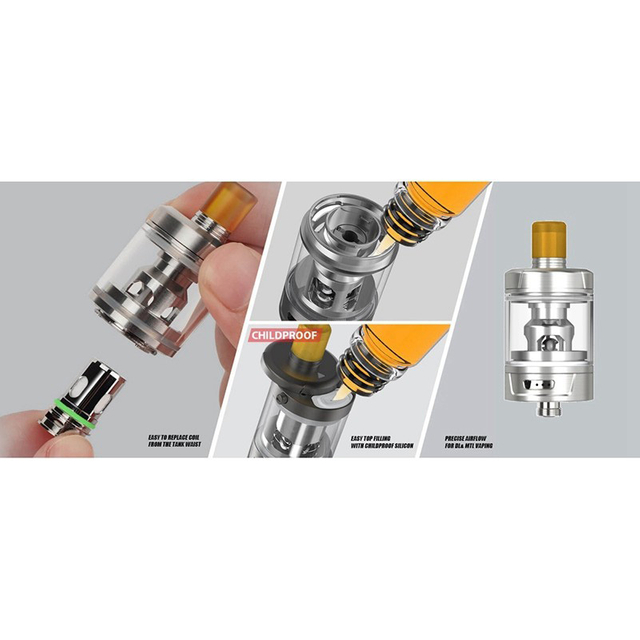 Eleaf Gzeno S Sub Ohm Tank Atomizer Standard Version, 4.0ml, 0.8ohm / 0.4ohm, 24.5mm Diameter