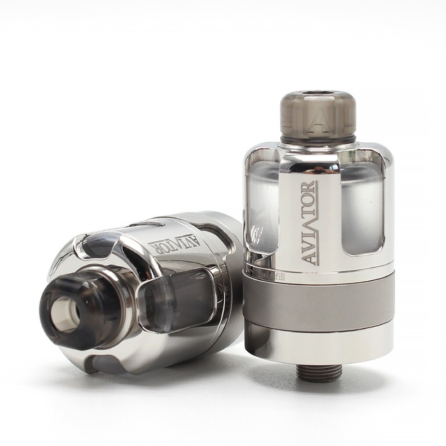 SXK Aviator RTA Rebuildable Tank Vape Atomizer 316SS + PCTG, MTL / DL Vaping, 3.5ml, 4 PCS Air Intake, 22mm
