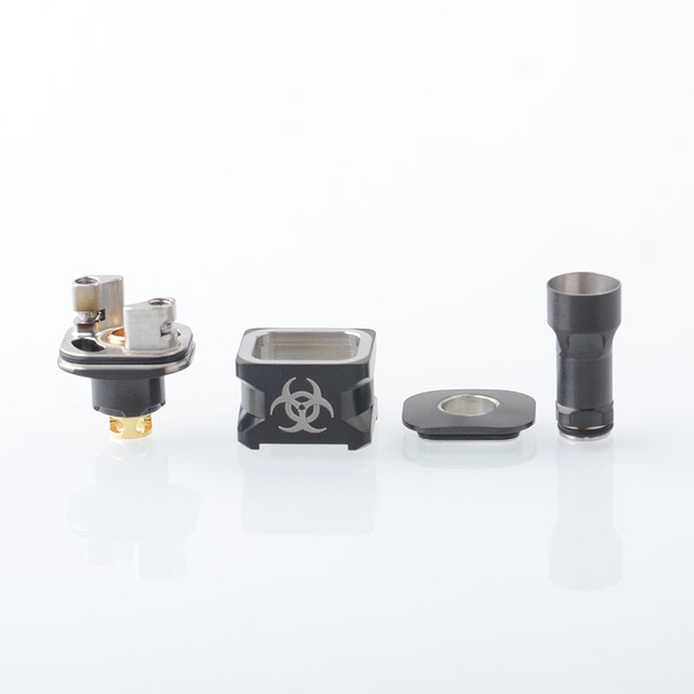 Protocol Atom B-HZRD Biohazard Edition Bridge RBA for Boro / Billet / BB Mod 3.5 / 4.0mm Air Pin