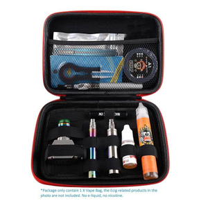 8 Inch Hard Shell Vape Case – Black Vaporizer Travel Bag for Coils, Tanks & Accessories (Empty Case Only)