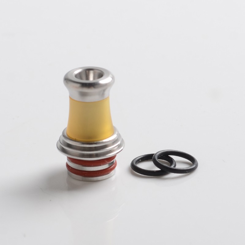 authentic-auguse-era-v2-510-bevel-drip-tip-for-rba-rta-rda-vape-atomizer-ss-yellow-stainless-steel-pei-185mm
