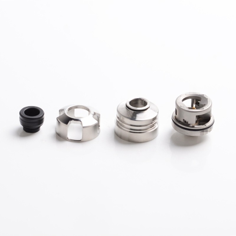  Armor Engine Style RDA Rebuildable Dripping Atomizer w/ BF Pin, 316 Stainless Steel, 22mm Diameter