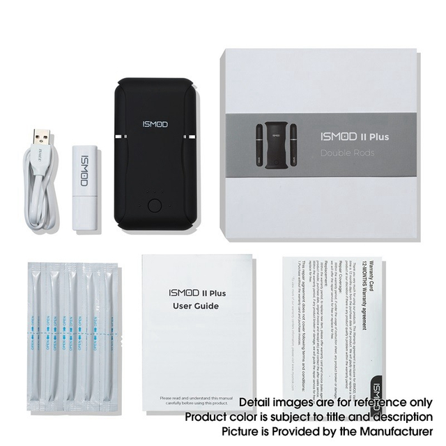 Authentic iSMOD II Plus Heat Not Burn Vaporizer Vape Kit 160mAh Double Rods + 2600mAh Power Bank