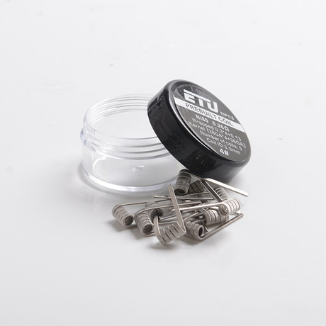 SXK ETU Pre-built Coil Wire for RDA Atomizer - 0.26ohm, Ni80, Kernel 28GA x 4 + 36GA, Wrapped 0.3 x 4 + 0.13 (10 PCS)