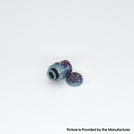 Authentic MK MODS Ti-type2 Drip Tip + Button Set for Cthulhu AIOTitanium Alloy