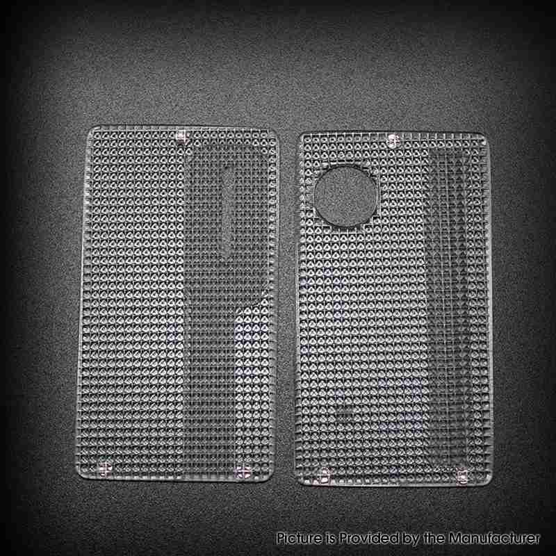 Penggantian Etent Authentic Depan + Pelat Panel Pintu Kembali untuk Dotmod Dotaio Vape Pod System PC (2 PCS)