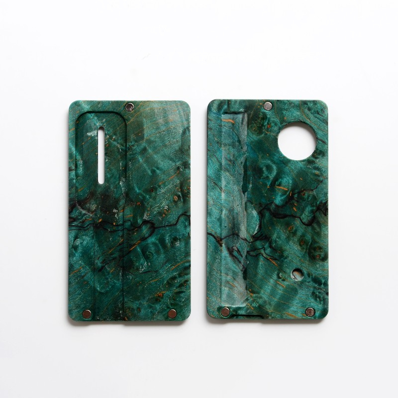 SXK Replacement Front + Back Door Panel Plates for dotMod dotAIO Vape Pod System , Stabilized Wood (2 PCS)