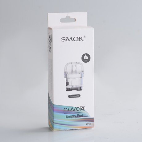 SMOKTech SMOK Novo 4 Pod Kit Replacement Empty Pod Cartridge, 2.0ml (3 PCS)