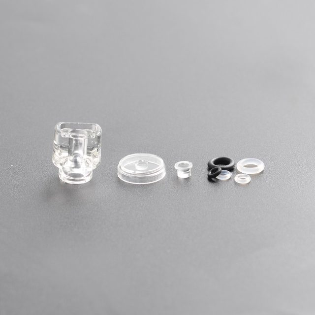 Never Normal Whistle V2 Style 510 Drip Tip + Button + Small Button for dotMod dotAIO Pod, PMMA