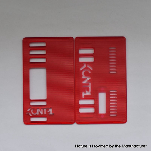 Kontrl Style Front + Back Door Panel Plates for BB / Billet Box Vape Mod Kit Acrylic (2 PCS)