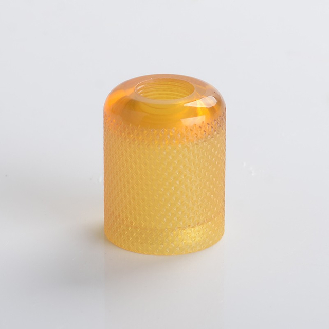 YFTK Flash e-Vapor V4.5S+ Style RTA Replacement Bell Cap - Brown Knurl, 4.0ml, PEI (1 PC)