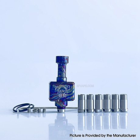 Rekavape Wick'd Reviv'D Style RBA Bridge for Billet / BB / Boro - Purple, 7 PCS Air Pin