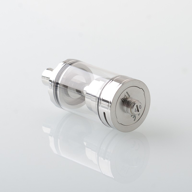 Diplomat Style RDL RTA Rebuildable Atomizer - Silver, 5.7ml, 8 Air Pins, 23mm