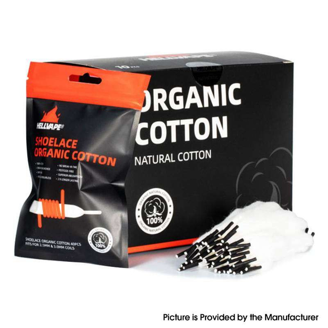 Authentic Hellvape Shoelace Organic Cotton for RDA / RTA / RDTA Vape Atomizer - (40 PCS)