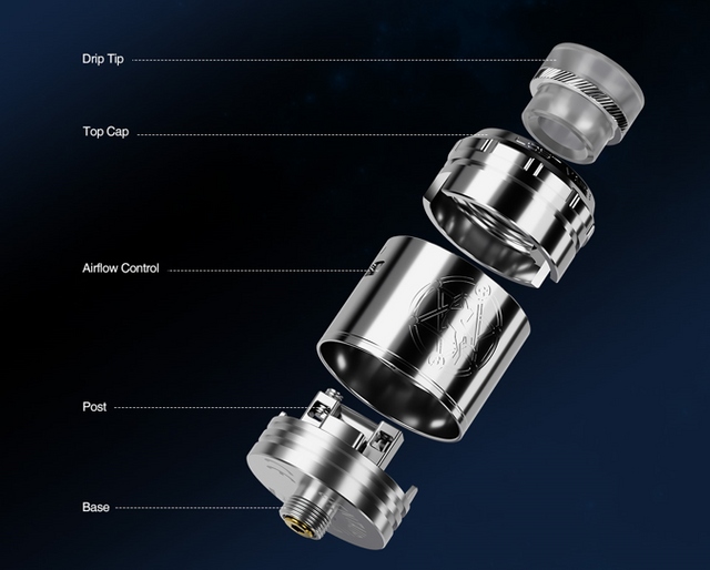 Authentic Lost Vape Centaurus Solo RDA Atomizer Stainless Steel 1.2ml