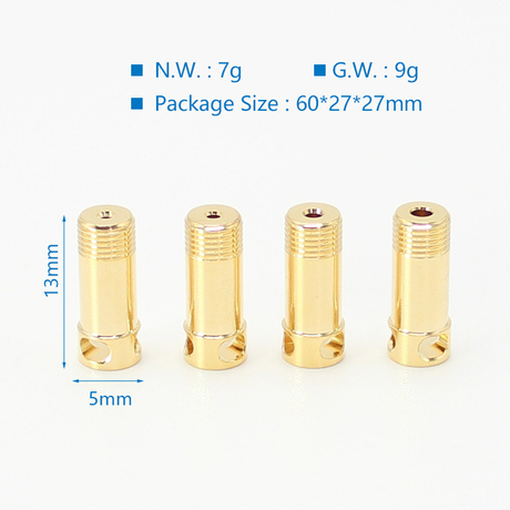 SXK Atom Bridge RBA Replacement MTL Airflow Pin - 1.0 + 1.2 + 1.5 + 1.8mm (4 PCS)