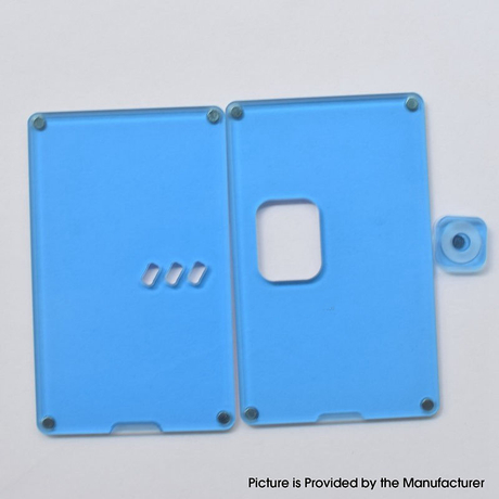 Authentic MK MODS Front + Back Cover Panel Plate w/ Button for Vandy Vape Pulse AIO Mini Kit Square Button Hole