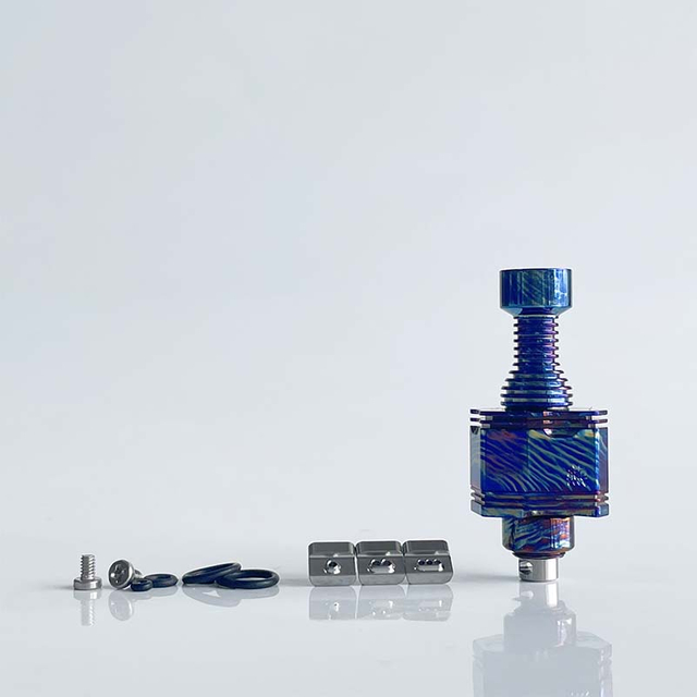 Rekavape 415 BB Tsubame Style RBA with 4 Airpins for Boro Tank Billet Mod, Titanium Alloy