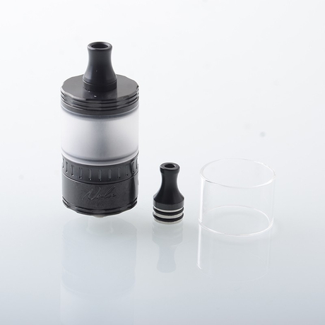 Nola Style RTA 22mm 3.2ml Rebuildable Tank for MTL & RDL Vaping with Logo Black