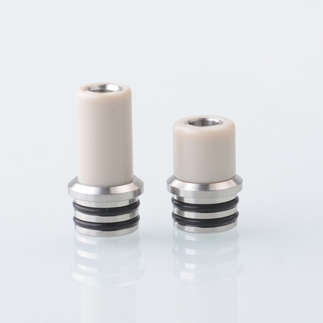 Gluee 510 Drip Tip Set Stainless Steel + PEEK, DL + MTL (2 PCS)