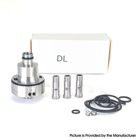 SXK Monarchy Ost Old School Style MTL/DL Base for Ost Old School MTL / DL RTA Atomizer - Silver, Air Pin 