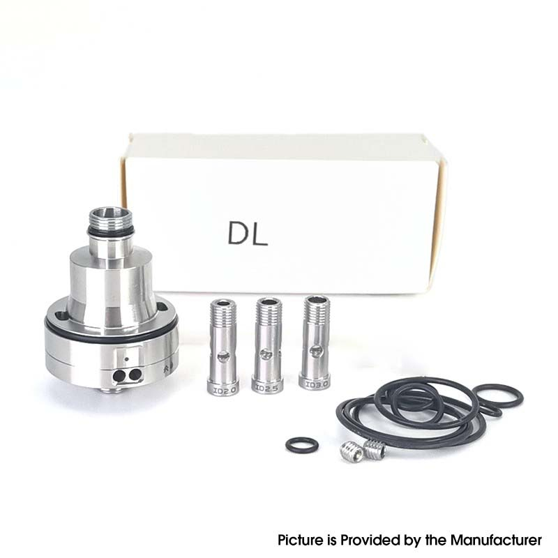 SXK Monarchy Ost Old School Style MTL/DL Base for Ost Old School MTL / DL RTA Atomizer - Silver, Air Pin 