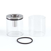 SXK NOLA Style RTA Penggantian Ekstensi Extender Tank Tube Kit - Transparan + Perak, 5.0ml