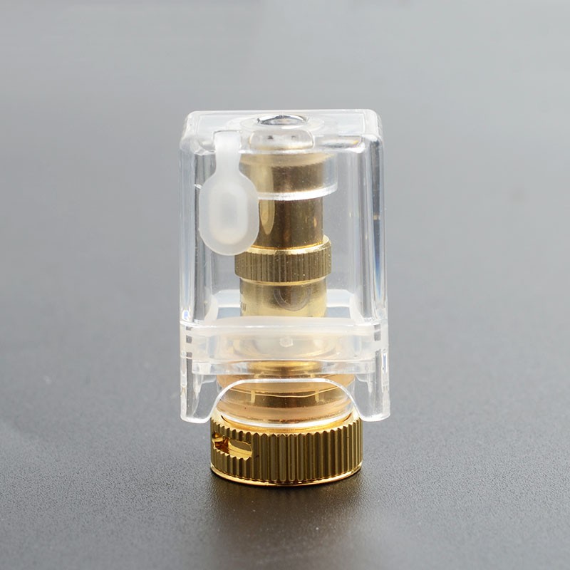 Authentic Ohm Vape AIO Pod System Replacement Pod Cartridge w/ 1.5ohm Ceramic Coil Head - Transparent + Gold