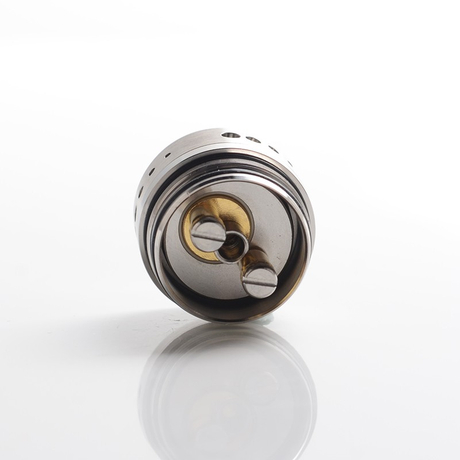 Vapeasy Fire Bird Style RTA Rebuildable Tank Vape Atomizer - Silver, 316 Stainless Steel + Glass, 5.0mL, 22mm Diameter