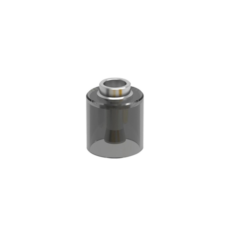 Replacement Acrylic Tank Tube + Stainless Steel Chimney for Dvarw MTL FL Facelift 22mm RTA Vape Atomizer - Black, 4.0ml