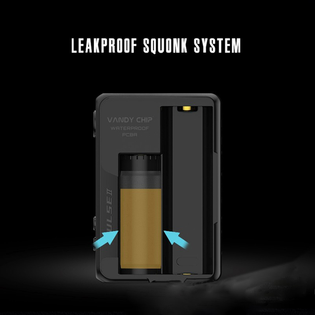 Authentic Vandy Vape Pulse V2 II 95W TC VW BF Squonk Squeeze Vape Box Mod - Sky Blue Resin, 5~95W, 1 x 18650 / 20700 / 21700