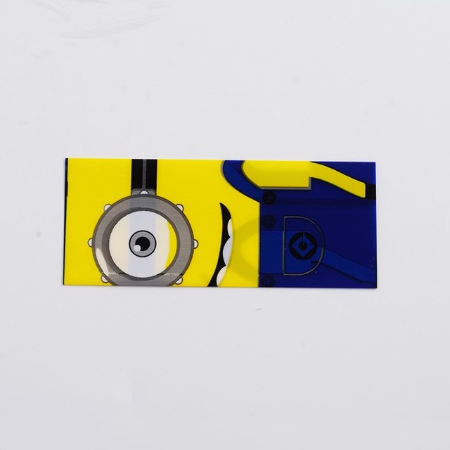 PVC Wrapper Skin Sticker for 18650 Battery - Minions Stuart Pattern (20 PCS)