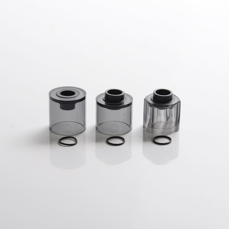 Authentic Auguse Era MTL RTA Vape Atomizer Replacement Tank Tube - Translucent Black, PMMA (3 PCS)