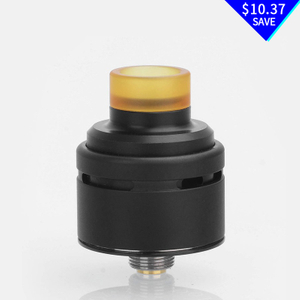 SXK Squi Style RDA Rebuildable Dripping Atomizer w/ BF Pin - Black, 316 Stainless Steel + POM, 22mm Diameter